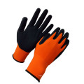 Hi-Vis Orange Gloves Foam Latex Coated Safety Work Glove